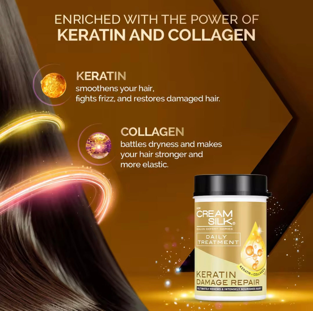 Cream Silk Keratin & Collagen