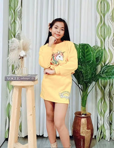 Kids Unicorn Terno Pullover Set